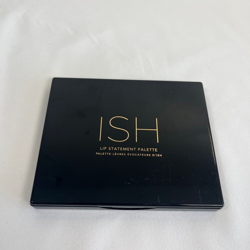ISH Lip Statement Palette 12 Shade Lipstick Cosmetic Compact Mirror Brush Makeup